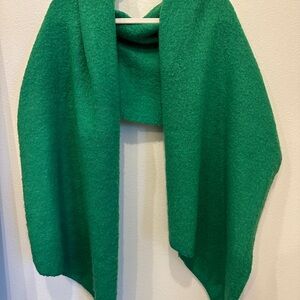 Free People Emerald Green Knit Scarf